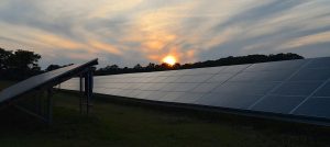 Fotovoltaico al tramonto